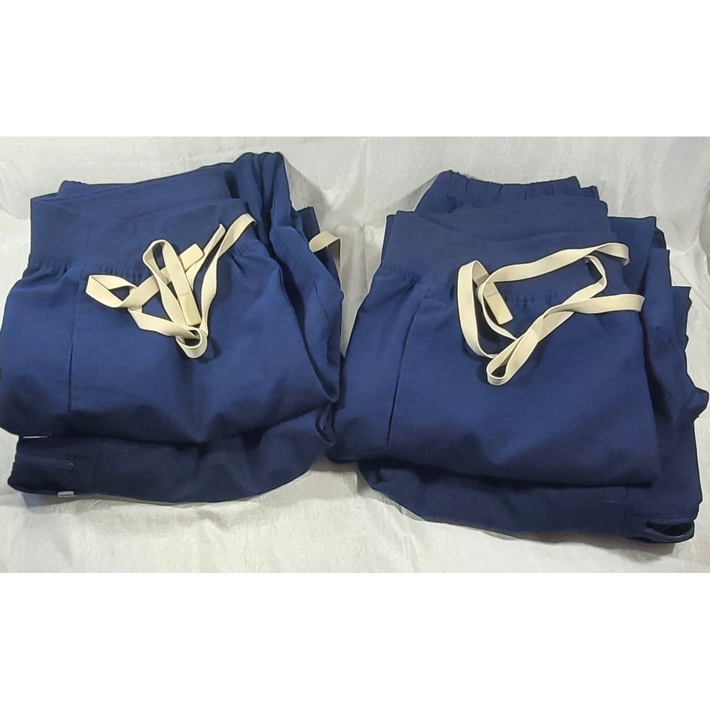 LOT: 4 Pairs Figs Technical Collection Scrubs Pants - Navy‎ - S - 32" Inseam